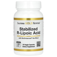 Стабілізована R-ліпоєва кислота (Stabilized R-Lipoic Acid) 100 мг 30 капсул