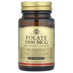 Фолат Solgar (Folate as metafolin) 1000 мкг 60 таблеток