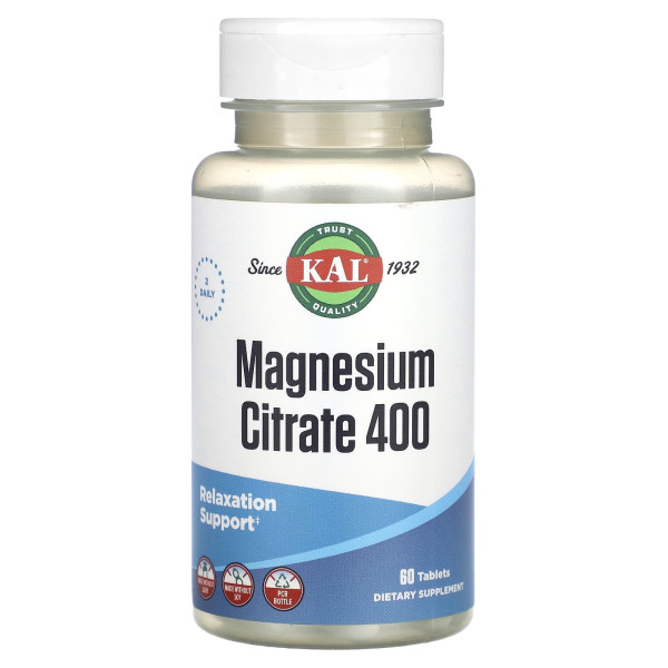 Цитрат магнію 400 KAL (Magnesium Citrate 400) 60 таблеток