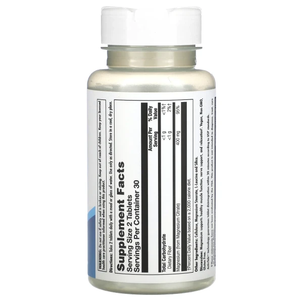Цитрат магнію 400 KAL (Magnesium Citrate 400) 60 таблеток
