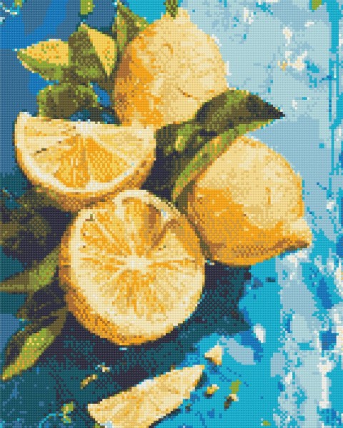 Алмазная мозаика Лимонное наслаждение 40 х 50 Оригами