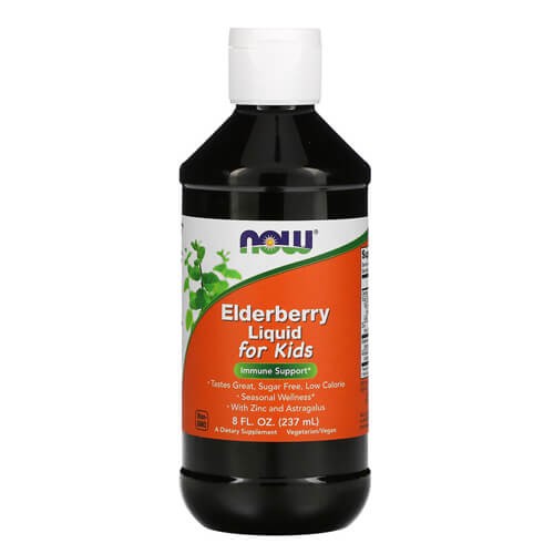 Екстракт бузини для дітей Now Foods (Elderberry Liquid for Kids) 237 мл