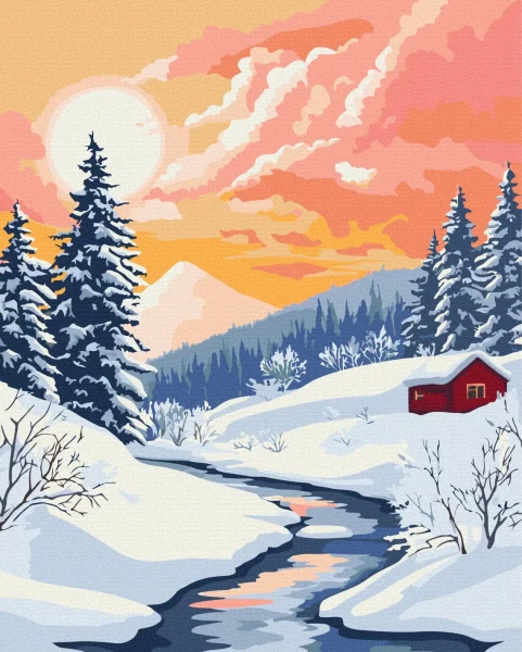 Картина за номерами Зимова гармонія  Brushme 40x50