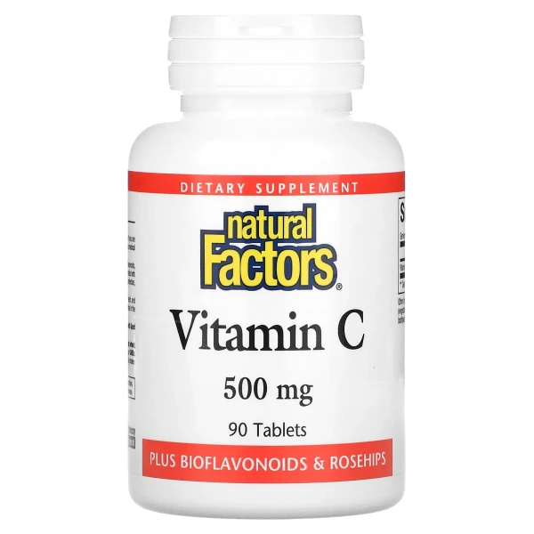Natural Factors, вітамін C, 500 мг, 90 таблеток