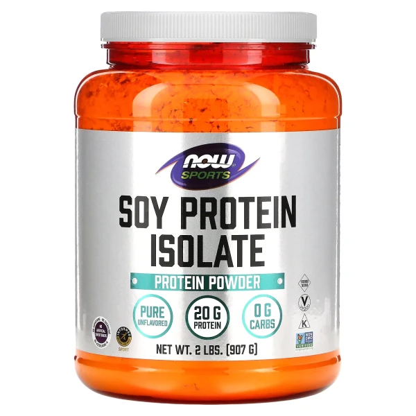 Cоєвий протеїн ізолят Now Foods (Soy Protein Isolate) 907 г