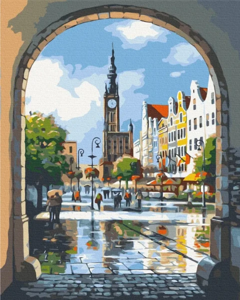 Картина за номерами Міська арка  Brushme 48x60