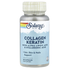 Колаген і кератин типу I, II, III (Collagen Keratin) 60 капсул
