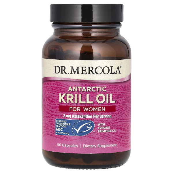 Олія криля для жінок Dr. Mercola (Krill oil for women) 333 мг 90 капсул
