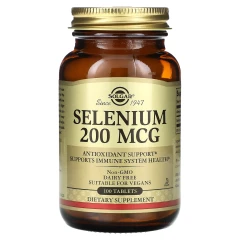 Селен Solgar (Selenium) 200 мкг 100 таблеток