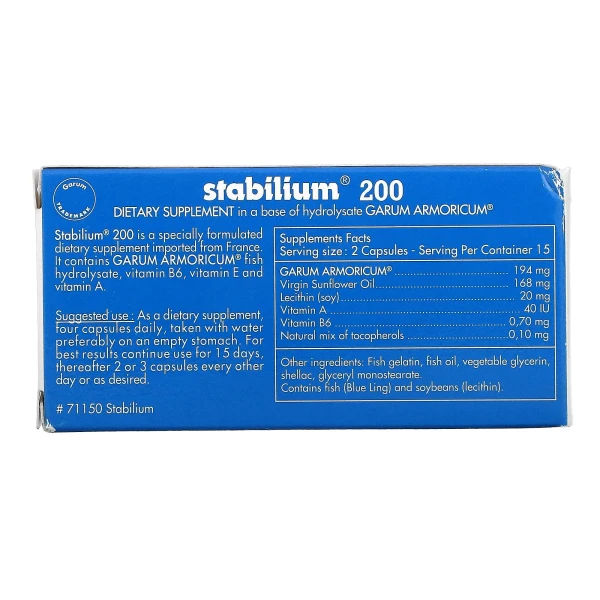 Стабіліум 200 Nutricology (Stabilium 200) 30 капсул