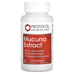 Мукуна Protocol for Life Balance (Mucuna Extract) екстракт 400 мг 90 рослинних капсул