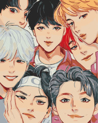 Картина за номерами BTS Art 40x50 см Art Craft