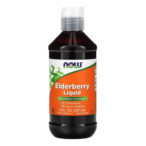 Жидкий экстракт бузины Now Foods (Elderberry Liquid) 237 мл