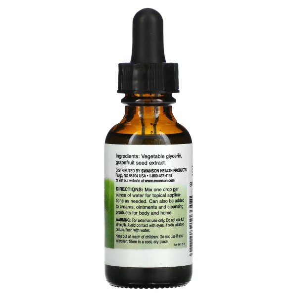 Жидкий экстракт семян грейпфрута Swanson (Grapefruit Seed Liquid Extract) 29.6 мл