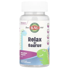 KAL, Dinosaurs®, Relax-a-Saurus™, добавка для розслаблення, виноград, 30 жувальних таблеток