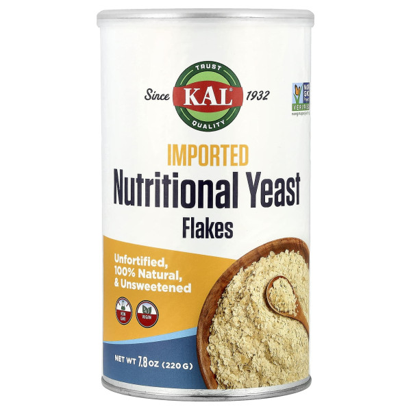 Пищевые дрожжи (импортные) KAL (Imported Nutritional Yeast) 220 г мелкие хлопья