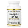 Рыбий жир Омега-3 в форме триацилглицеролов 1000 мг California Gold Nutrition (Omega-3 Fish Oil Triglyceride) 90 жидких капсул