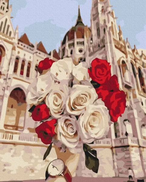 Картина за номерами Троянди в Будапешті  Brushme 48x60