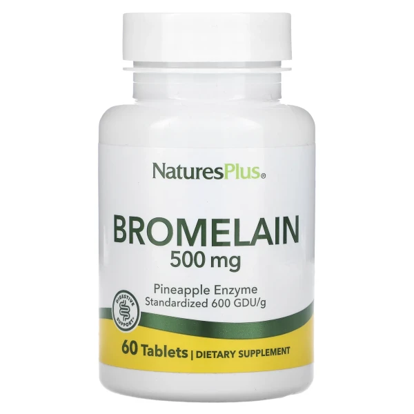 Бромелаїн NaturesPlus (Bromelain) 500 мг 60 таблеток