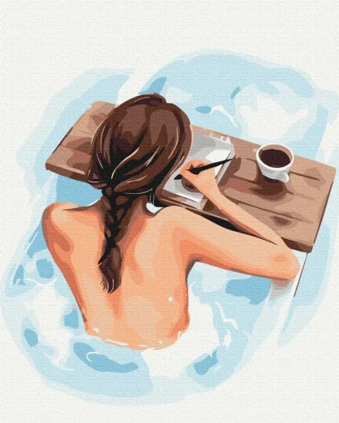 Преміум картина за номерами Час для себе ©Alla Berezovska Brushme 40x50