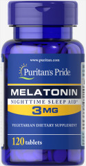 Мелатонин Puritan's Pride (Melatonin) 3 мг 120 таблеток
