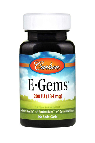 Вітамін Е Carlson (E-Gems Natural Vitamin E) 134 мг (200 МО) 90 гелевих капсул