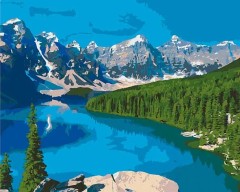 Картина по номерам Озеро Морейн, Канада 40 х 50 Art Craft