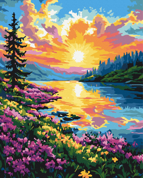 Картина за номерами Весняні фарби 40x50 Brushme
