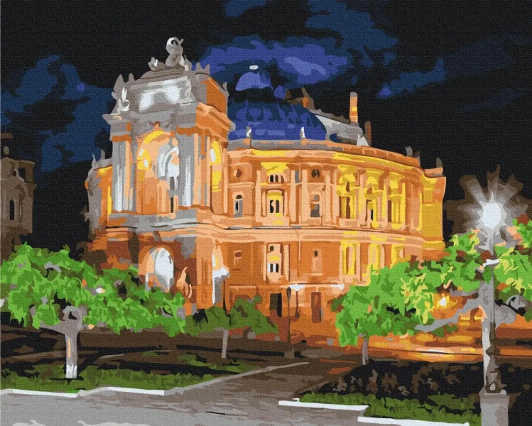 Картина за номерами Нічний театр  Brushme 40x50