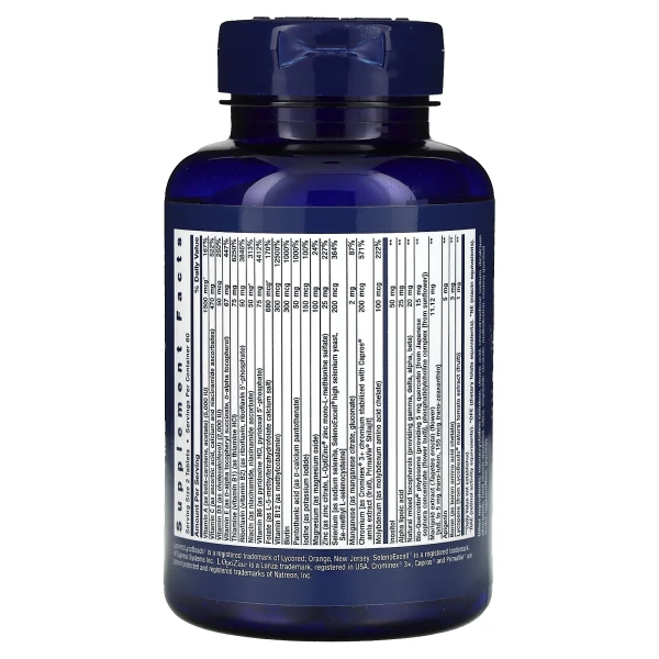 Мультивітаміни для прийому двічі на день Life Extension (Two-Per-Day Multivitamin) 120 таблеток