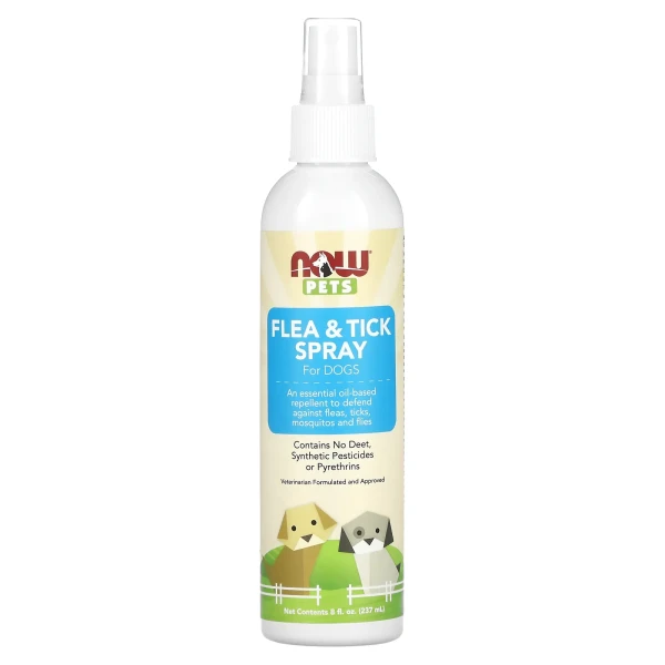 Спрей от блох и клещей для собак Now Foods (Flea & Tick spray) 237 мл