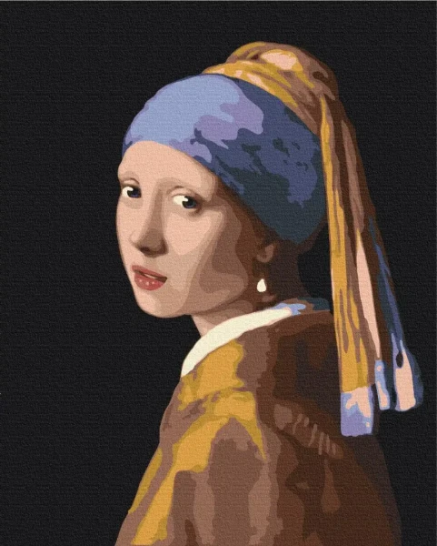 Преміум картина за номерами Дівчина з перловою сережкою Brushme 40x50