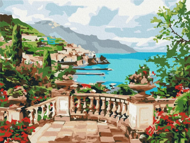 Преміум картина за номерами Вид на море Brushme 40x50