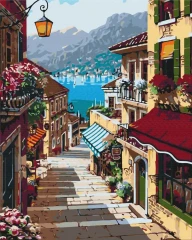 Картина по номерам Итальянская улочка Brushme 40x50