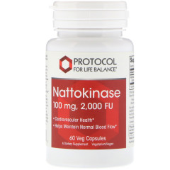 Наттокіназа Protocol for Life Balance (Nattokinase) 100 мг 60 капсул