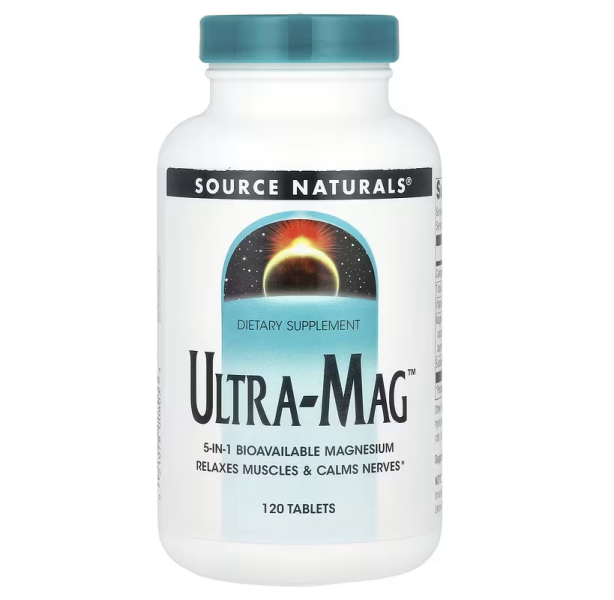 Магній (ультра), Ultra-Mag, Source Naturals, 120 таблеток
