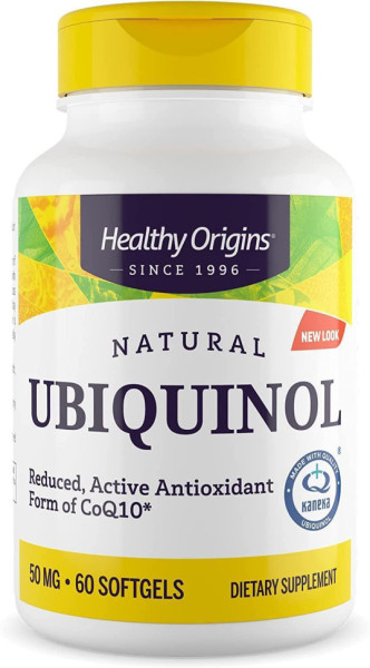 Убіхінол (Kaneka QH), Ubiquinol, Healthy Origins, 50 мг, 60 капсул