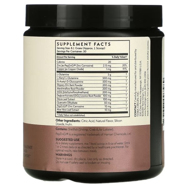 Комплекс для здоровья кишечника Terra Origin (Healthy Gut) 243 г со вкусом ягоды