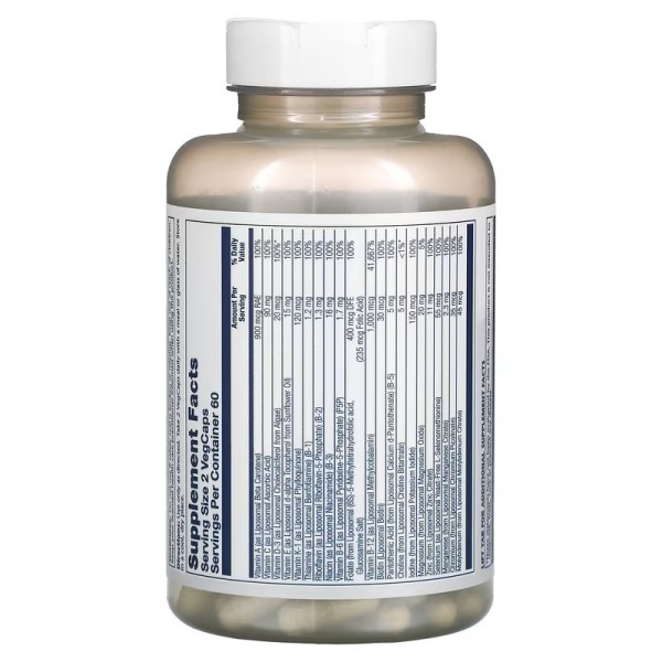 Мультивитамины для мужчин липосомальные Solaray (Men's Liposomal Multivitamin) 120 растительных капсул