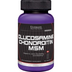 Глюкозамин и хондроитин из МСМ Ultimate Nutrition (Ultimate Glucosamine & Chondroitin MSM) 90 таблеток