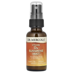 Cпрей з вітаміном Д3 Dr. Mercola (Vitamin D3 sunshine mist) 5000 МО 29 мл зі смаком апельсину