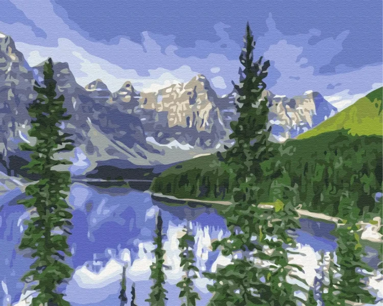 Картина за номерами Пейзажні гори  Brushme 40x50